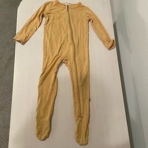 Kyte Baby Zippered Footie in Yellow, 12-18 months